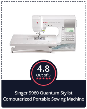 Value for money: Singer 9960 Quantum Stylist Computerized Portable Sewing Machine