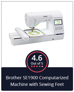 Best Sewing Embroidery Combo: Brother SE1900 Computarized Machine with Sewing Feet