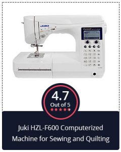 Juki HZL F600 Computerized Machine for Sewing and Quilting