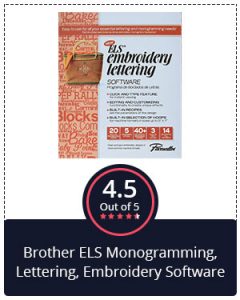 Best for Monogramming – Brother ELS Monogramming, Lettering, Embroidery Software