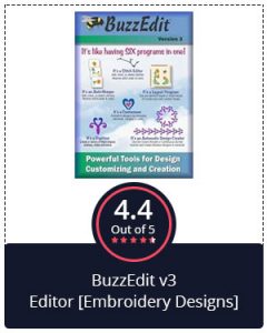 Best Versatile Embroidery Software – BuzzEdit v3 Editor [Embroidery Designs]